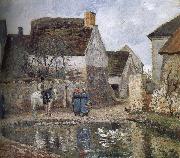 Camille Pissarro Enno s pond oil